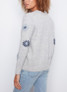 Charlie B Embroidered V-Neck Sweater
