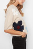 Charlie B Balloon Sleeve Jacquard Sweater