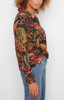 Charlie B Printed Longsleeve Shirt With Twisted Front