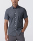 Mizzen+Main Leeward Short Sleeve Navy Ditsy Dress Shirt