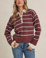 In February Stripe Rugby Sweater