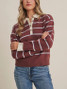 In February Stripe Rugby Sweater