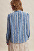 Listicle Embroidered Lace Trim Button-Up Blouse