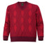 F/X Fusion V-Neck Plaited Diamond Sweater