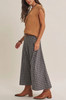 In February Heritage Plaid Flare Maxi Skirt with Belt