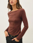 Be Cool Boatneck Longsleeve Knit Top