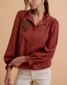 Be Cool Ruffle Mandarine Collar Blouse