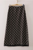 Very J Plaid Midi Skirt with Elastic Waistband