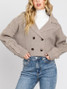 Final Touch Double Breasted Sweater Jacket