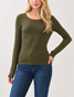 Final Touch Round Neck Long Sleeve Top
