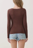 Final Touch Round Neck Long Sleeve Top