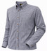 F/X Fusion B&T Long Sleeve Textured Mini Check Shirt - Brown/Blue