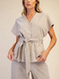 Glam Softwrap Waist Tie Top