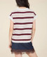 Blu Pepper Marled Stripe Short Sleeve Sweater