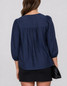 Blu Pepper Plus Long Sleeve Blouse
