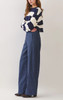 Curds and Whey Houndstooth Wide Leg Pants