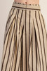 Glam Wide Cropped Stripe Belted Pants