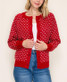Staccato Button Down Snowflake Sweater