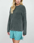 Blu Pepper Washed Raw Edge Sweater