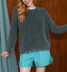 Blu Pepper Washed Raw Edge Sweater