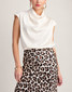 Glam Cowl Neck Sleeveless Top