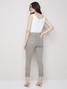 Charlie B Frayed Hem Cropped Twill Pants