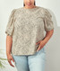 Plus Puff Sleeve Blouse