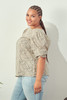 Plus Puff Sleeve Blouse