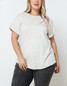 Plus Folded Sleeve Top