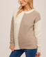 Color Block Rib & Cable Sweater