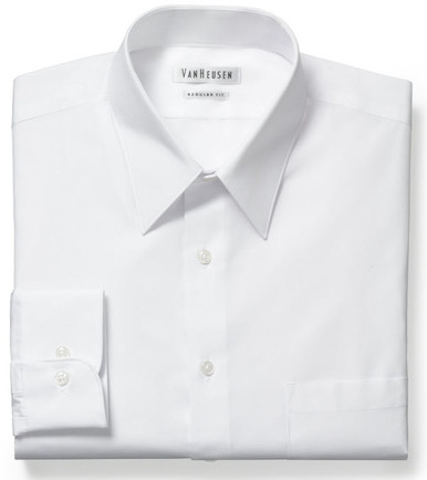 Van Heusen Poplin Dress Shirt - White 20F7795100