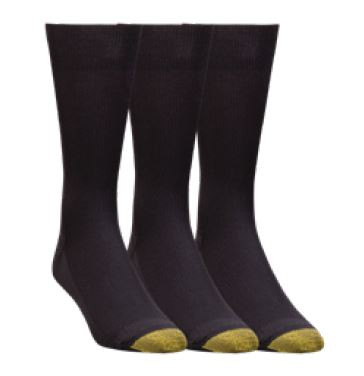 Gold Toe Men's 3-Pack Extended Size Metropolitan Crew Dress Socks Gold Toe Men's 3-Pack Extended Size Metropolitan Crew Dress Socks