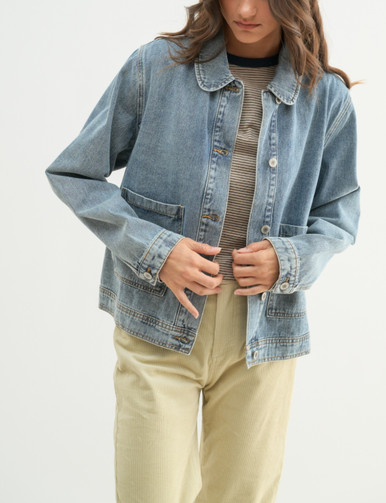 Ladies Wishlist Boxy Denim Jacket - WL24-9487