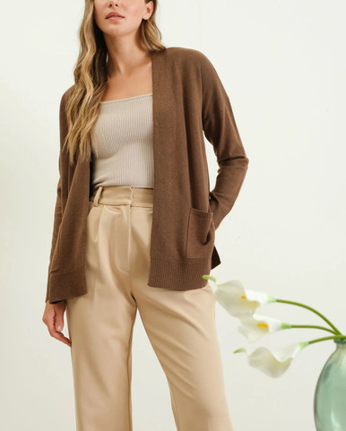 トップス TELFAR Cardigan Telfar Cory Jersey Knit Cardigan In Neutrals | ModeSens