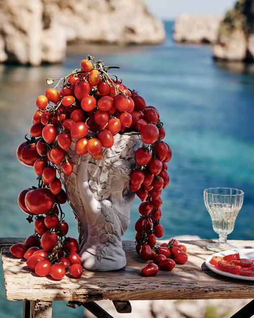 Daphne Cement Bust Pot