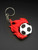 Flaming Soccer Ball Keychain