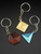 Geometric Nested Shape Fidget Keychain