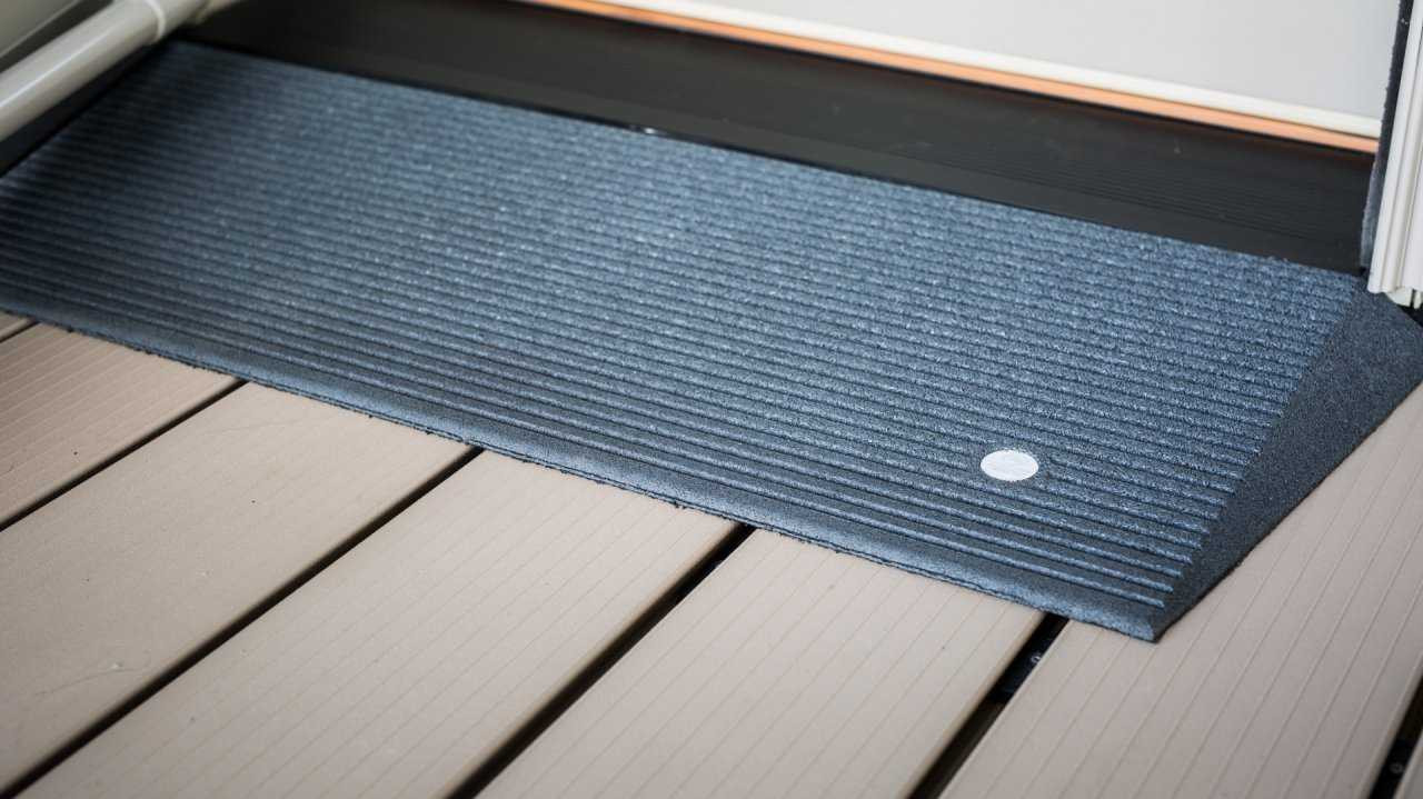 マットグレーでアイアンな極細鉄脚♪ 20×400×350mm 台形型 2脚ver EZ-Access Transitions Angled Entry Mat
