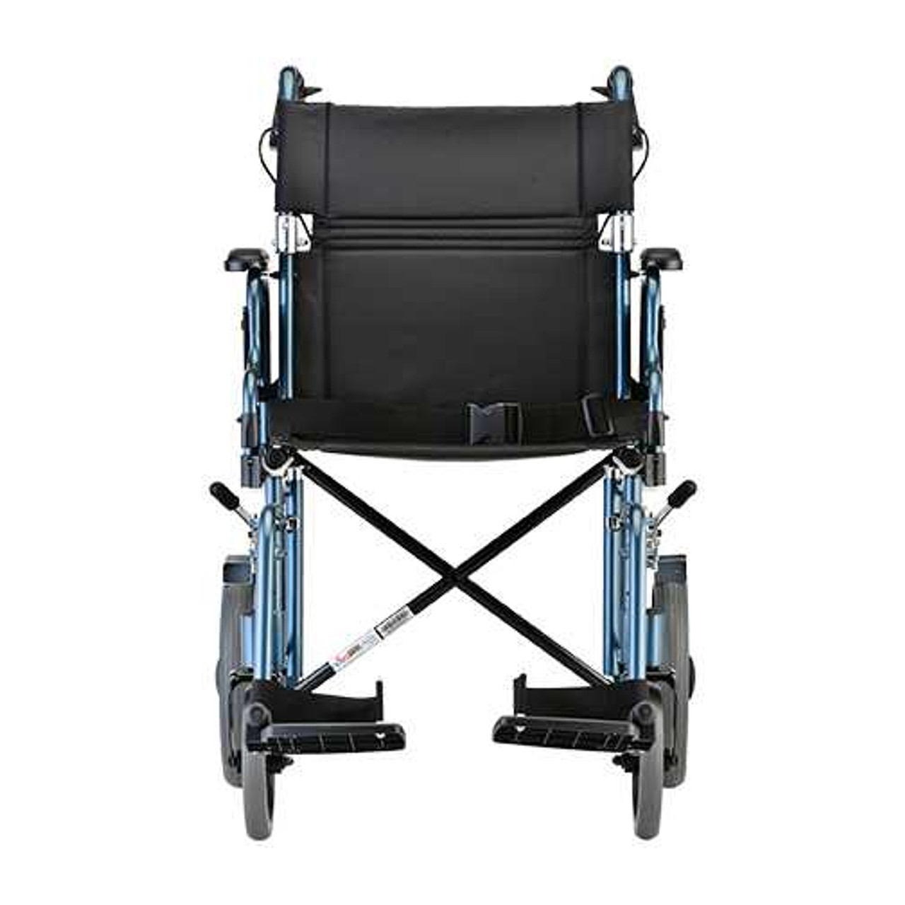 19″ inch Transport Chair with 12″ Rear Wheels Nova Joy Manual Wheelchairs CVI Medical