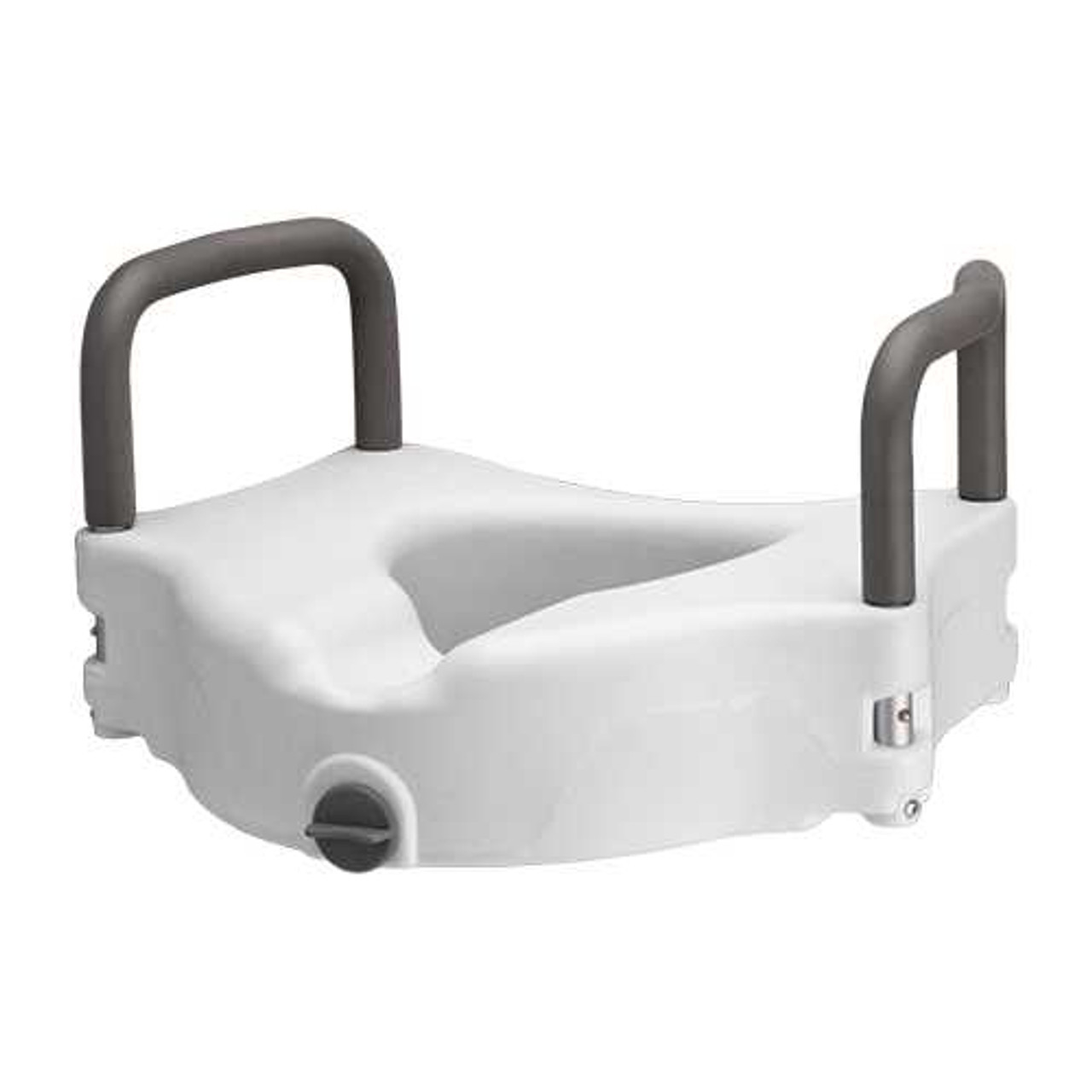 Raised Toilet Seat with Detachable Arms(Locking) Nova Joy Toilet Accssories CVI Medical