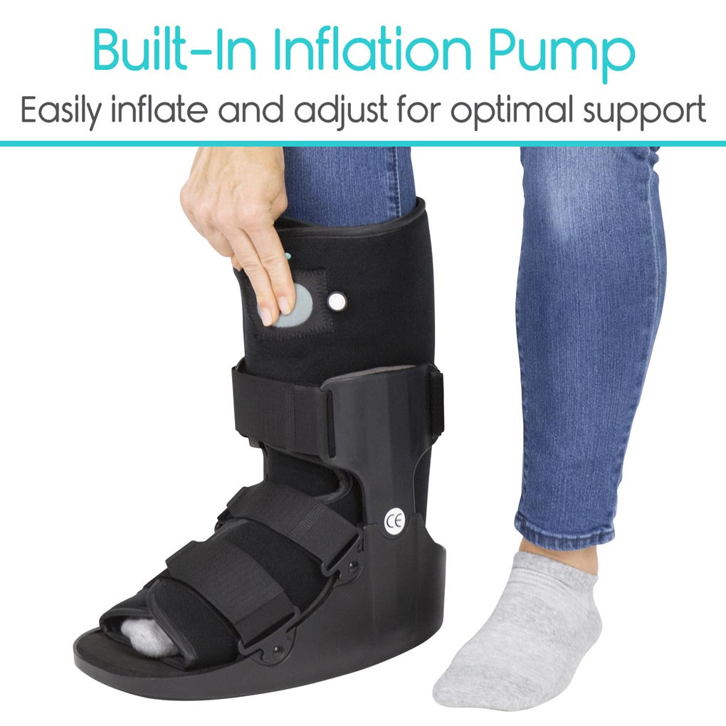 靴 Ameni MEDI SCOOP OUT SHORT BOOTS Walking Boot, Short with Pneumatic Pump | CVI Medical
