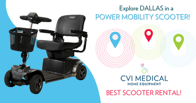 Explore Dallas in a Power Mobility Scooter