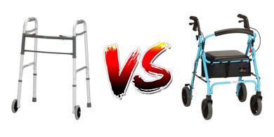 The Difference Between Walkers and Rollators as Mobility Aids