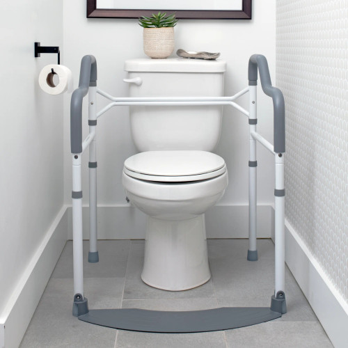 Wonder Toilet Safety Rails - Front View