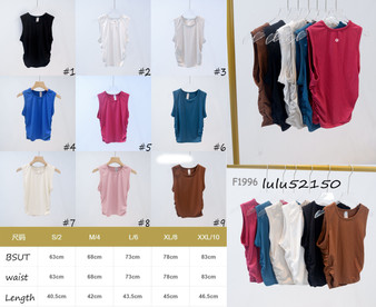 Women's Cropped Lulu Tank / preorder / turnaround time 2-4 weeks / pc#3-1761415339