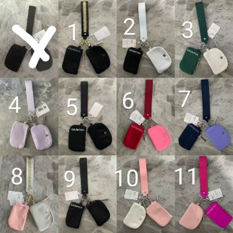 Pre-order Lulu dual wristlet with metal logo / 1:1 quality / turnaround time 2-4 weeks