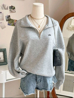 Tween girl a.l.o inspired quarter neck sweatshirt pre-order / turnaround time 2-4 weeks