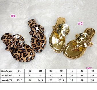 Designer thong sandals pre-order / turnaround time 2-4 weeks / code 1