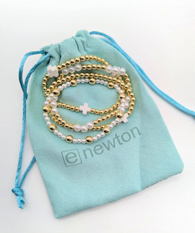 Stretchy cross bracelet set - ready to ship