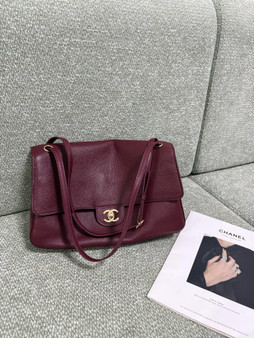Burgundy CC Shoulder Bag pre-order / Turnaround time 2-4 weeks